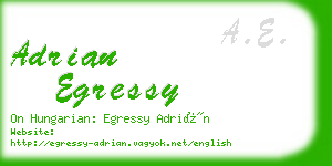 adrian egressy business card